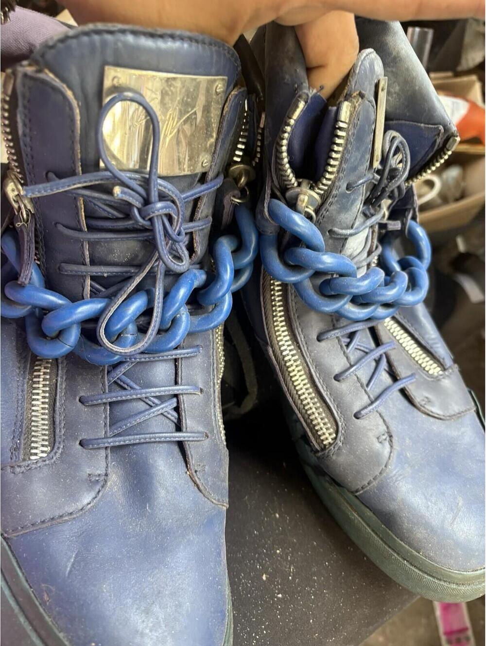 Giseppe Chain Blue Shoes Size 45 (11)
